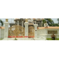 Cổng đúc đặc cao cấp _ công trình anh Hải_ Cồn Tân Long _Tiền Giang